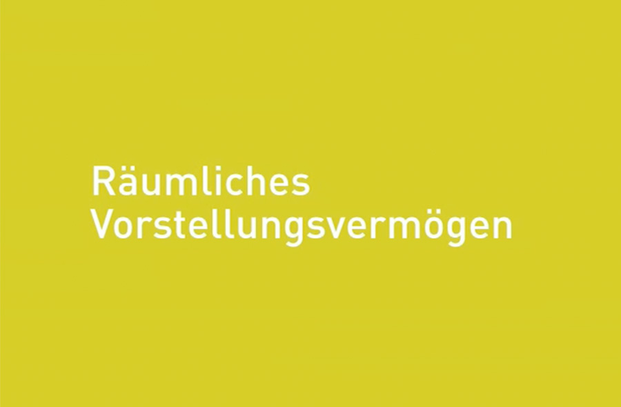 Berufliche Anforderungen: Räumliches Vorstellungsvermögen