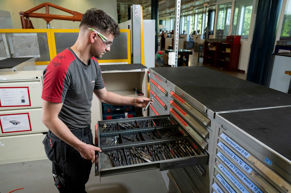 Material bereitstellen und vorbereiten