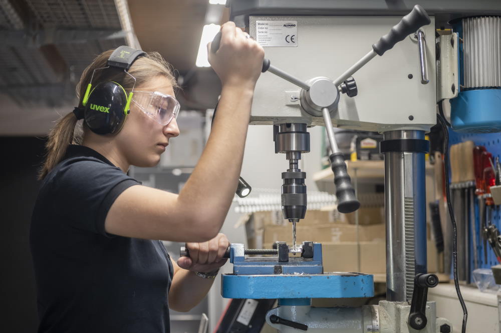 In der Werkstatt arbeiten