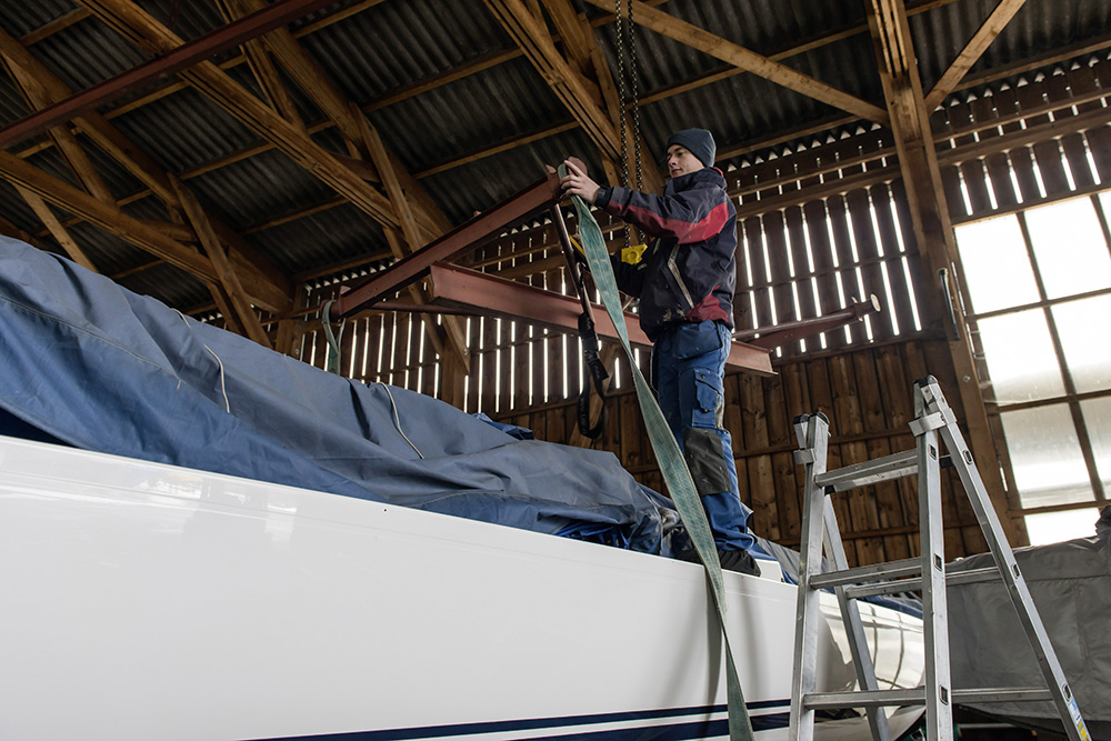 Boote lagern und bewegen