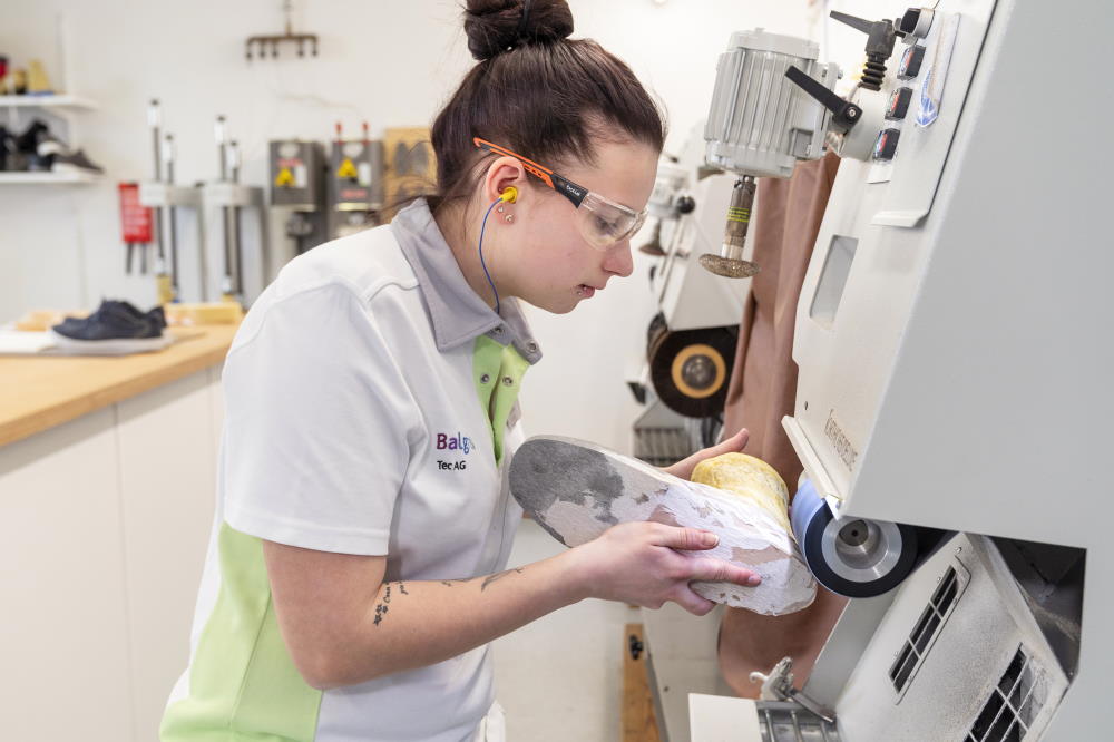 Die Arbeit an der Nähmaschine