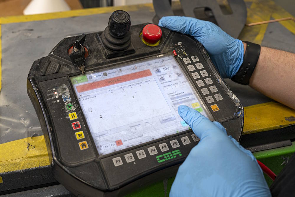 Lackierroboter steuern