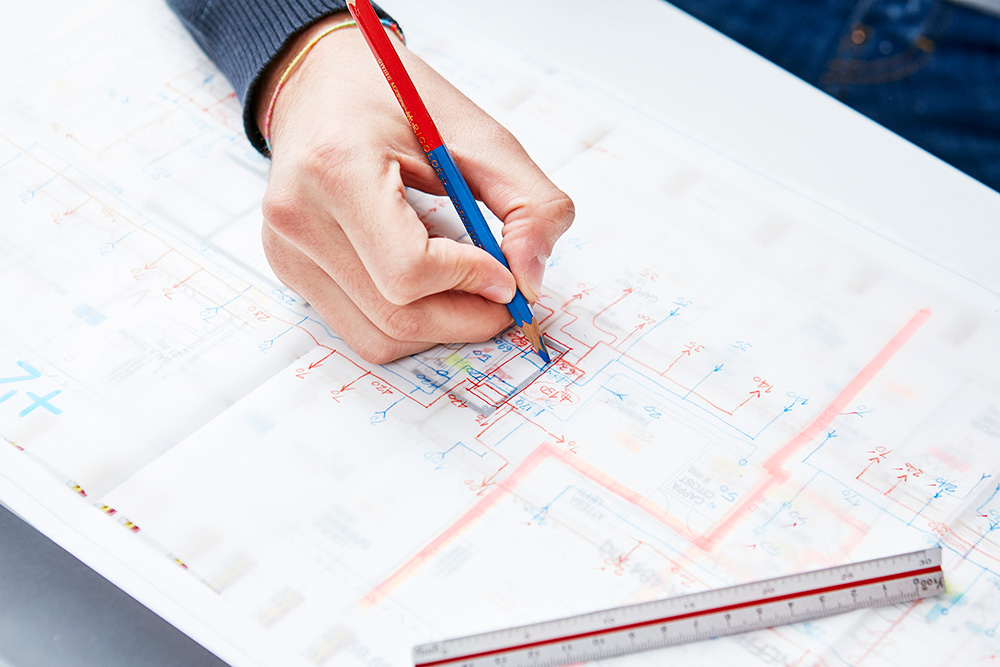 Schemen und Pläne zeichnen