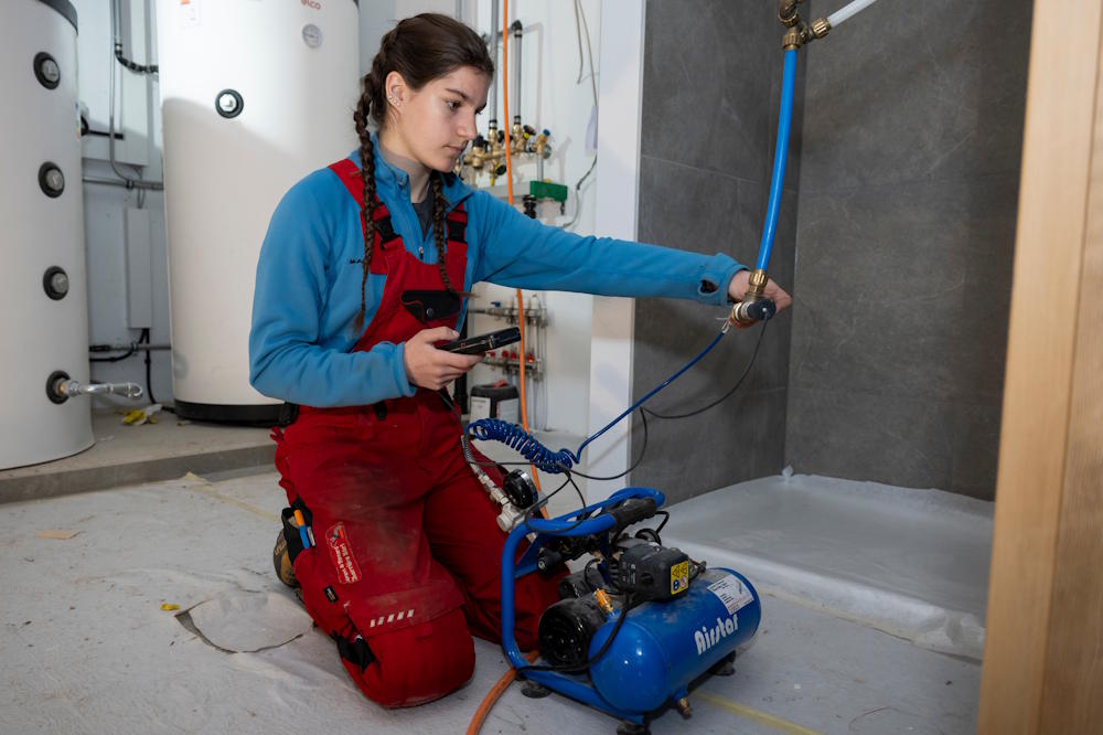 Kontrolle der Anlage