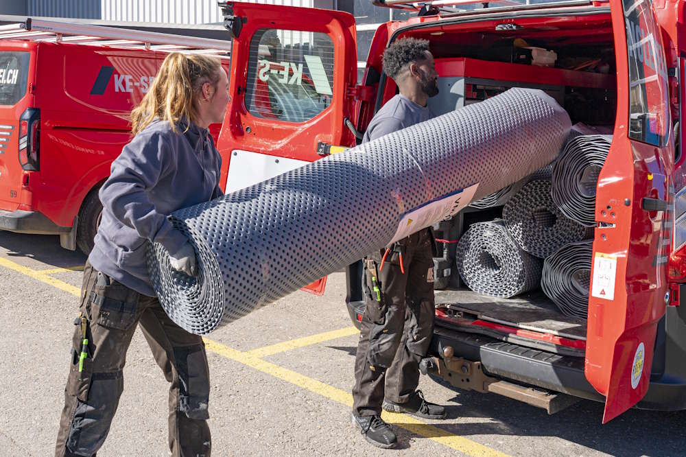 Bauteile transportieren