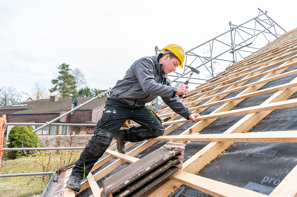 Unterkonstruktion bauen