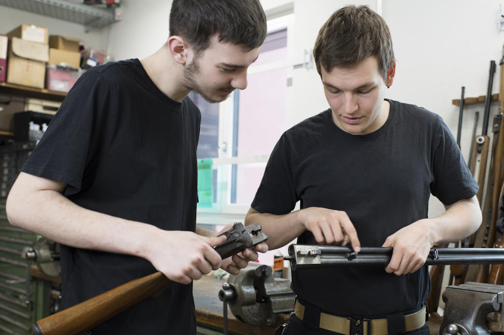 Überprüfung der Waffe