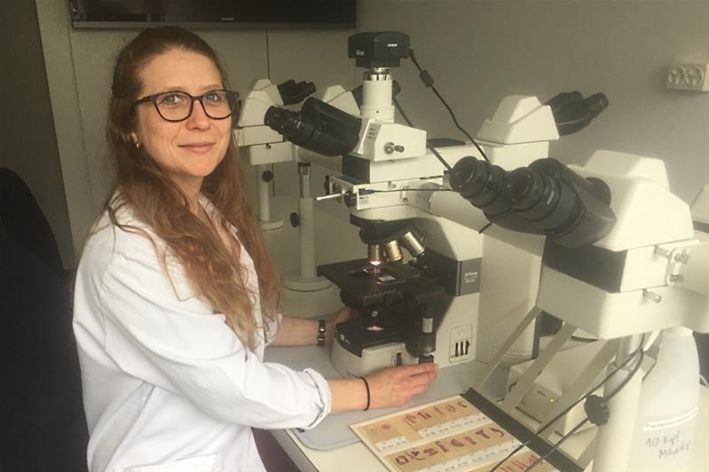 Irene Zühlke im Labor des Instituts für Pathologie der Vetsuisse-Fakultät.
