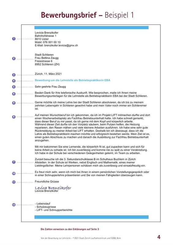 Bewerbungsbrief