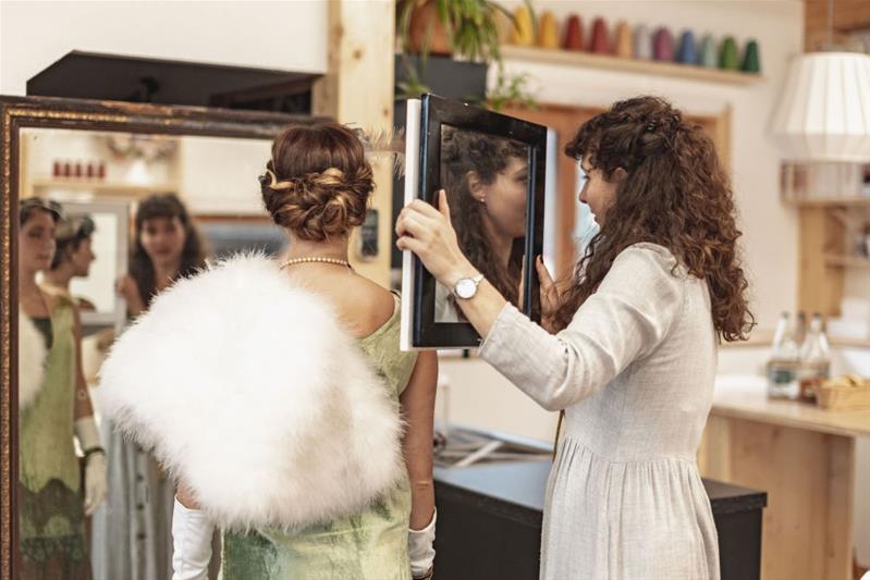 Cécile Revaz in ihrem Atelier.