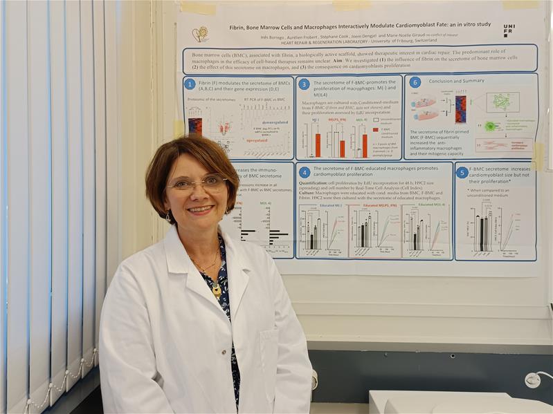 Marie-Noëlle Giraud steht in ihrem Labor.